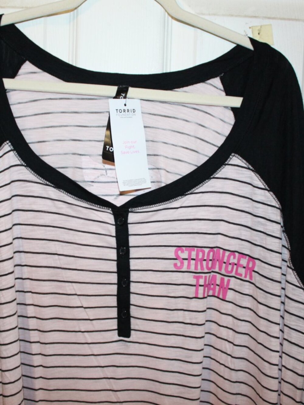 NWT Torrid BCA Stripped TunicHenley Night gown. NICE Size 5X(28W) - Picture 4 of 6